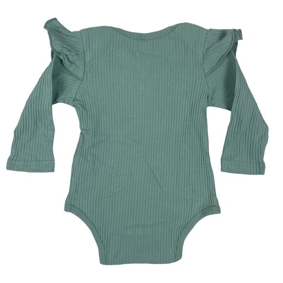 Shenzhen Toddler Girl's Green and Purple 3-Piece Florals Set Sz 3-6M - Picture 12 of 16